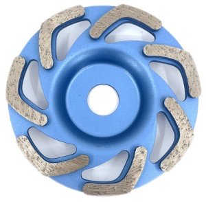 Disc cupa diamantata forma L pentru slefuire Beton/Abrazive 125x22,2mm Standard Profesional - BlueLine - DXDY.BLLC.125 - Img 3