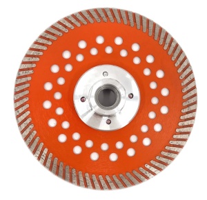 Disc diamantat pentru taiat Granit, Piatra, Beton armat, Materiale dure TURBO Laser 125mm cu prindere M14 SUPER PREMIUM - DXDY.PMPT.125.M14 - Img 3