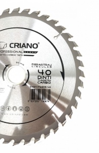 Disc Premium TCT - panza de fierastrau circular pentru taiat lemn, 215x30/25,4/20 cu 40 dinti din carbura de tungsten (vidia) - DXDY.PW215-40 - Img 3