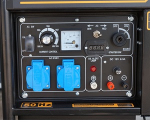 Generator de curent monofazat pentru sudura Stager YDE6500EW diesel, 4kVA - Img 6