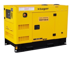 Generator insonorizat Stager YDY15S-E, diesel, monofazat 15kW, 57A, 1500rpm - Img 5