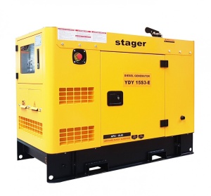 Generator insonorizat Stager YDY15S3-E, diesel, trifazat 12kW, 19A, 1500rpm - Img 3
