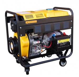 Generator open frame 4.5kW, monofazat, diesel, pornire la cheie Stager YDE6500E - Img 3
