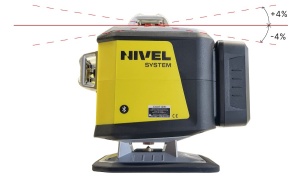 Nivela laser cu 4 planuri, compensator electronic si functie de înclinare Nivel System CL5R - Img 5