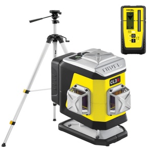 Nivela laser in cruce Nivel System CL3R cu trepied SJJM1EX receptor RD800
