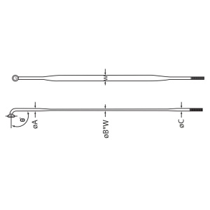 Spita Inox cnSPOKE AERO 424 Negru-274 mm - Img 2