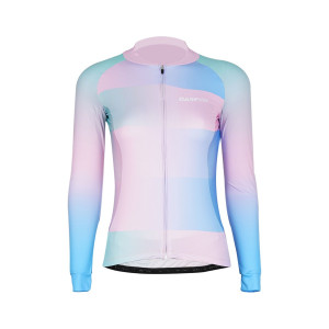 Tricou Ciclism Lady DAREVIE Albastru/Roz L