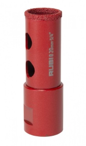 Carota diamantata pt. portelan, placi ceramice DryGres Premium 20mm - RUBI-6971 - Img 2
