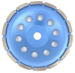Disc cupa diamantata pentru slefuire Beton/Abrazive 180x22,2mm Standard Profesional - BlueLine - DXDY.BLEC.180 - Img 3