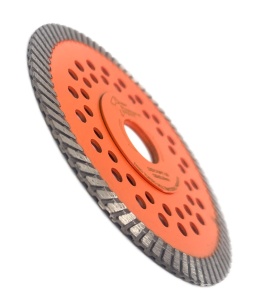 Disc diamantat pentru taiat Granit, Piatra, Beton armat, Materiale dure TURBO Laser 125x22,23mm SUPER PREMIUM - DXDY.PMPT.125 - Img 3