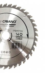 Disc Premium TCT - panza de fierastrau circular pentru taiat lemn, 210x30/25,4/20 cu 40 dinti din carbura de tungsten (vidia) - DXDY.PW210-40 - Img 3