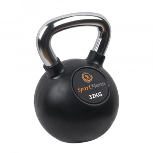 Gantera Kettlebell cauciucata 32kg Sportmann - Img 2