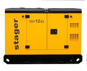 Generator insonorizat Stager YDY12S3, diesel, trifazat 11kVA, 16A, 1500rpm - Img 9