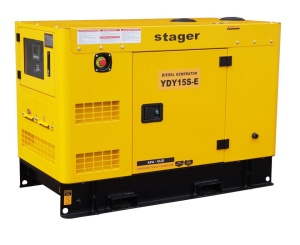 Generator insonorizat Stager YDY15S-E, diesel, monofazat 15kW, 57A, 1500rpm - Img 2