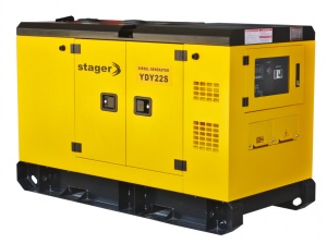 Generator insonorizat Stager YDY22S, diesel, monofazat 20kVA, 87A, 1500rpm - Img 4