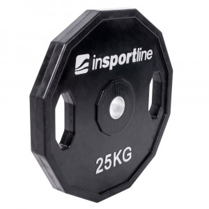 Greutate cauciucata 25kg/31mm inSPORTline Ruberton - Img 2