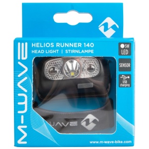Lanterna Cap M-WAVE HELIOS RUNNER 140 - USB - Img 4