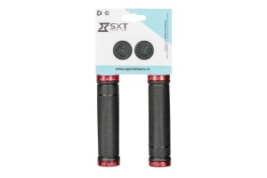 Mansoane MTB SXT - 130 mm Lock-On Dublu Rosu - Img 2