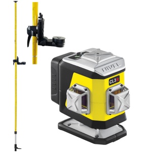 Nivela laser in cruce Nivel System CL3R cu tija de ancorare LP36