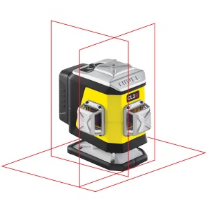 Nivela laser in cruce pentru construcții cu fascicul rosu – 3planuri de 360° Nivel System CL3R