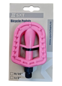Pedale Plastic SXT 24X Ax 9/16" Roz - Img 2
