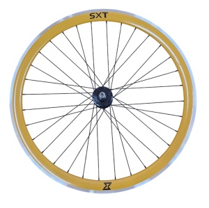Roata Spate pentru biciclete Single Speed/Fixie SXT 700-32H 40 mm Portocaliu