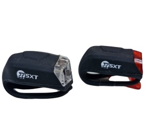 Set Flash cu Baterii SXT (silicone) Negru