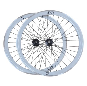 Set Roti Single Speed/Fixie SXT 700-32H 40 mm Alb