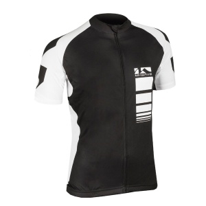 Tricou Ciclism M-WAVE Alb/Negru L