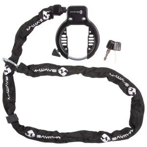 Antifurt Cadru cu Cheie si Lant M-WAVE Ringchain
