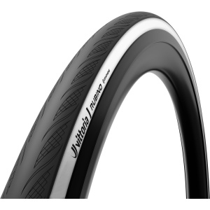Anvelopă șosea Vittoria Rubino Tube-Type 700x28C (28-622), pliabilă, negru/alb