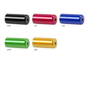 Capete Manta CNC 5,1x12 mm M-WAVE Aluminiu Verde Anodizat - Img 3