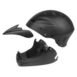 Casca Downhill M-WAVE ALL IN 1 L (58-62 cm) Negru Mat - Img 2