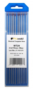 Electrozi tungsten rosu ProWELD WT20, 2.4x175mm, 10buc - Img 2