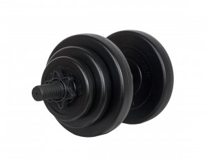 Gantere PVC cu ciment 2x10kg Sportmann - Img 2