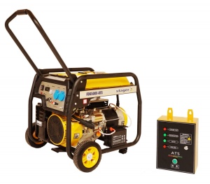 Generator de curent monofazat Stager FD 6500E+ATS, open-frame 5kW, benzina, automatizare - Img 2