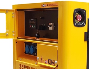 Generator insonorizat Stager YDE12T, diesel, monofazat 10kW, 37A, 3000rpm - Img 3