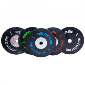 Greutate cauciucata inSPORTline Bumper Plate 20kg - Img 3