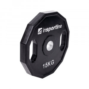 Greutate cauciucata olimpica inSPORTline Ruberton 15kg - Img 2