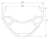 Janta MACH 1 'CROSS-R 23' 29" - (622 x 23C) - 32H Negru Capsata - Img 3