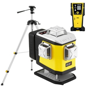 Laser în cruce profesional rosu cu pante electronice, Nivel System CL5R + SJJM1EX receptor CLS5