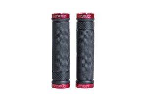 Mansoane MTB SXT - 130 mm Lock-On Dublu Rosu - Img 3