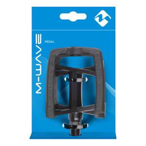 Pedale Aluminiu M-WAVE "STEADY FLAT 2 AL" EPB Negru