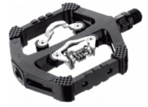 Pedale Duble Spin Bike Negru 159 x 114 mm Ax 9/16" - Img 2