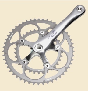 Angrenaj Pedalier SUNRACE FCR9F 9V 50-34T 170mm Patrat Silver- Negru