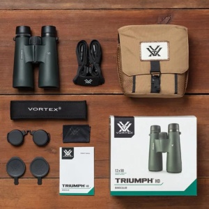 Binoclu Vortex Triumph HD 12x50, optic HD, waterproof, nitrogen, geanta GlassPak - Img 5