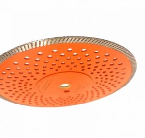 Disc diamantat pentru taiat Granit, Piatra, Beton armat, Materiale dure TURBO Laser 300x25,4mm (cu inel reductor de 20mm) SUPER PREMIUM - DXDY.PMPT.300.25-20 - Img 4