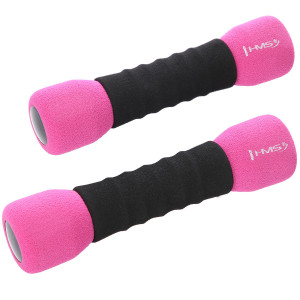Gantere aerobic HMS CM06 2x1kg Roz - Img 2