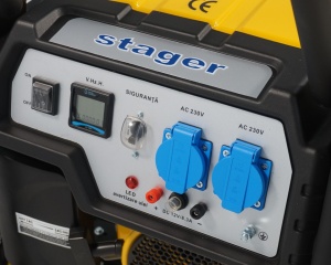 Generator de curent monofazat Stager FD 2500, open-frame 2kW, benzina, pornire la sfoara - Img 5