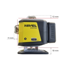Laser în cruce profesional rosu cu pante electronice, Nivel System CL5R + SJJM1EX - Img 4